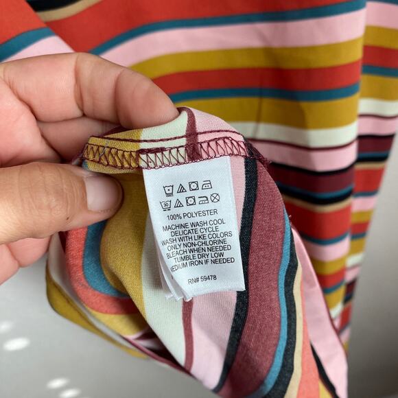 Adrienne Vittadini dress knee length stripes size 8 - Picture 7 of 7